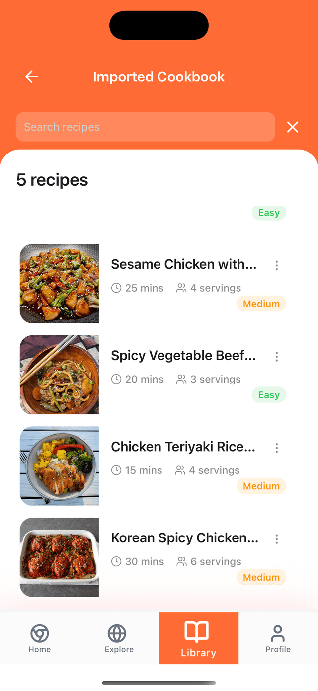 Import recipes from TikTok and YouTube